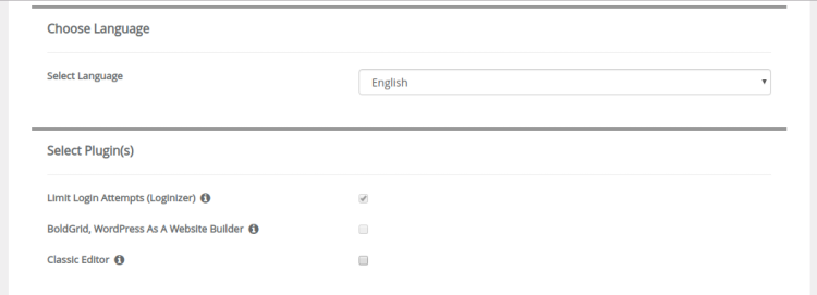 Buat Website Tampilan Bahasa dan Plugin
