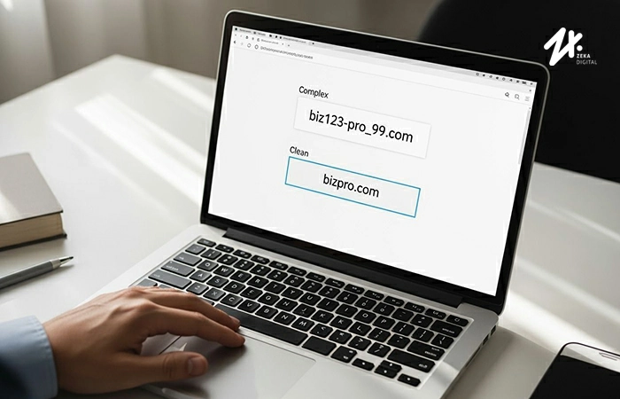 Menghindari angka dan karakter dalam nama domain, Sumber: zekadigital.com