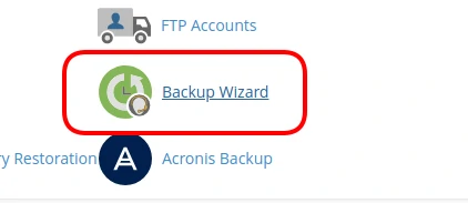 Backup Wizard