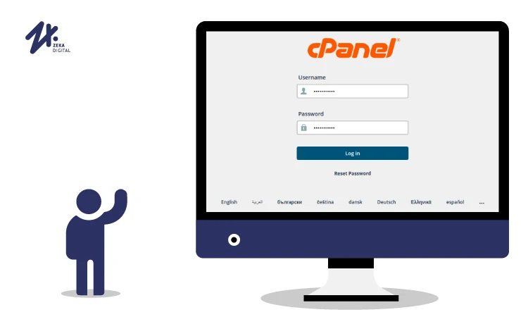 Masuk cPanel, Sumber: zekadigital.com