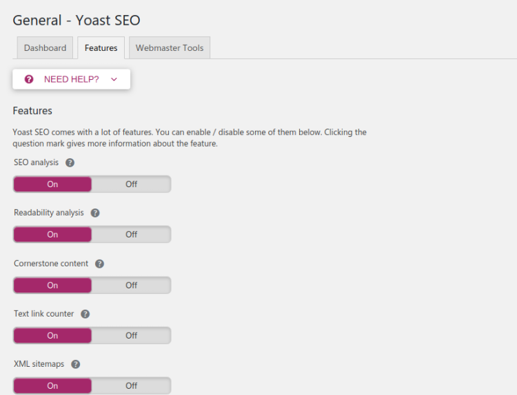 Cara Setting Yoast SEO Features