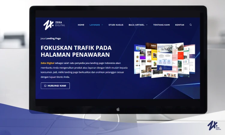 Membuat landing page khusus untuk membantu memperbanyak pengunjung website, Sumber: zekadigital.com