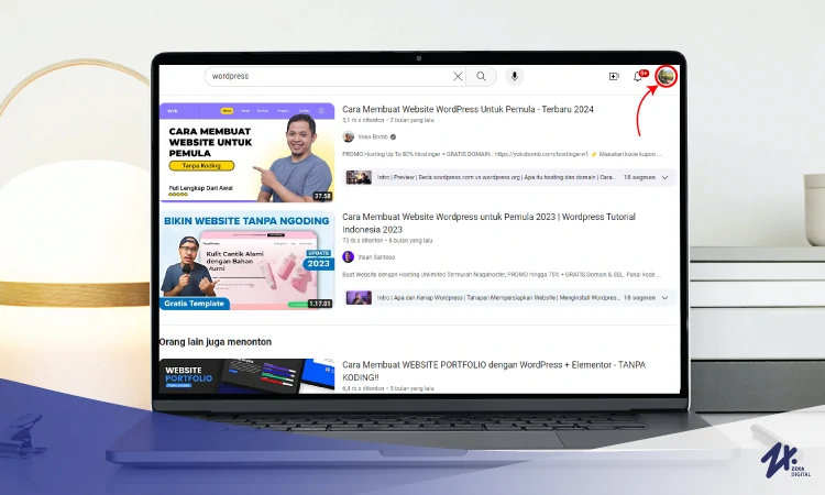 Masuk ke akun YouTube, Sumber: zekadigital.com