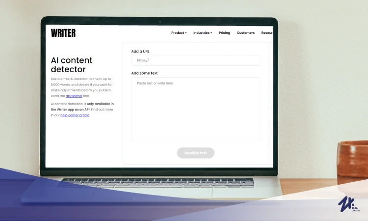 Writer.com AI Content Detector, Sumber: zekadigital.com