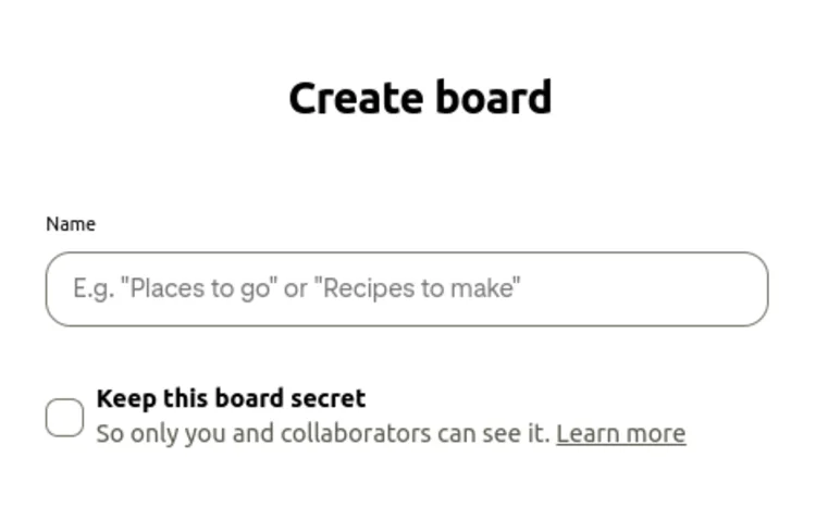 Buat board yang sesuai. Sumber: pinterest.com