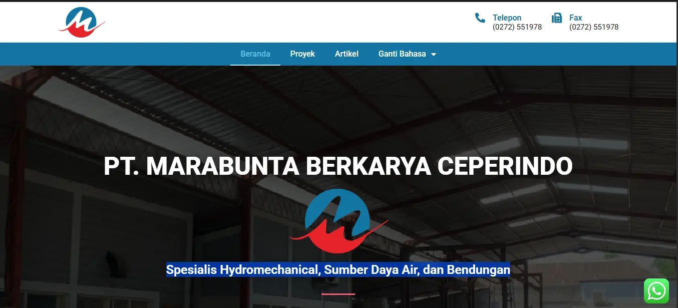 Pembuatan Website Klaten untuk PT Marabunta