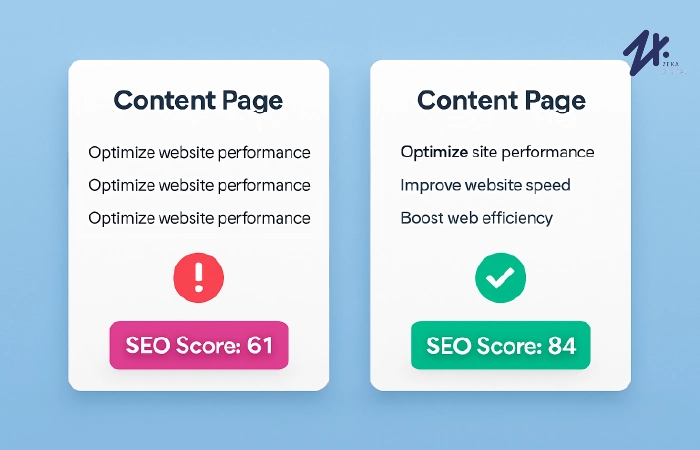 Ilustrasi SEO score yang baik, Sumber: zekadigital.com