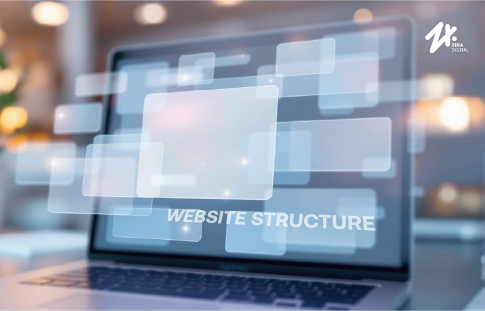 Mengoptimalkan struktur dan konten website, Sumber: zekadigital.com