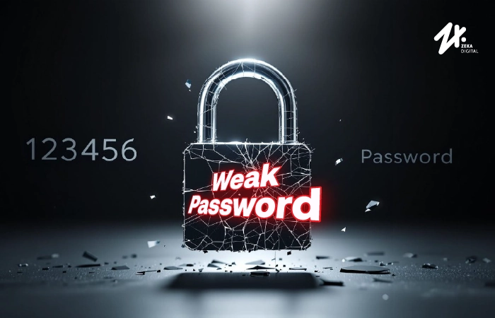 Password lemah atau mudah ditebak, Sumber: zekadigital.com