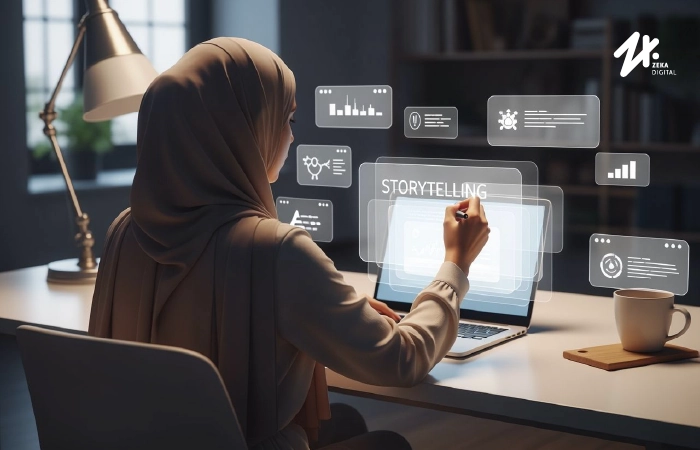 Cara storytelling dalam portofolio digital, Sumber: zekadigital.com